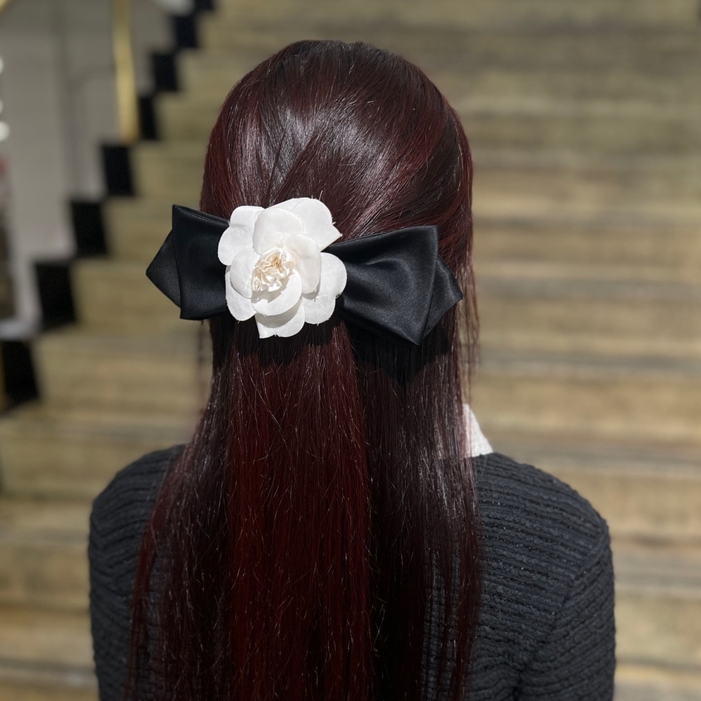 Chanel Silk Camellia Ribbon Year 2000s